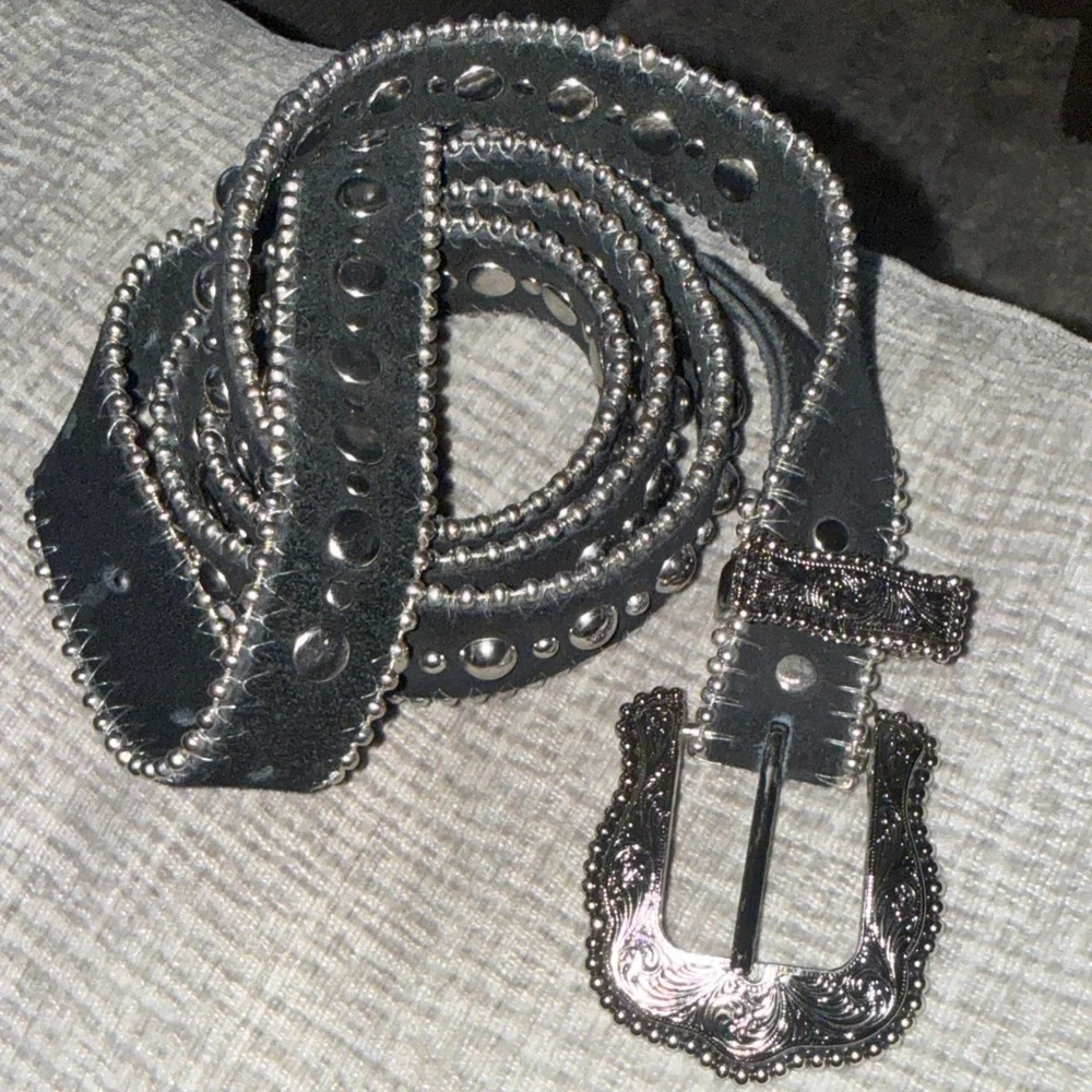 B-Low the Belt Studded Black Belt